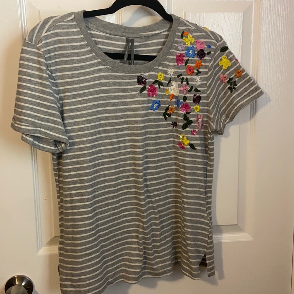 Anthropologie embroidered top